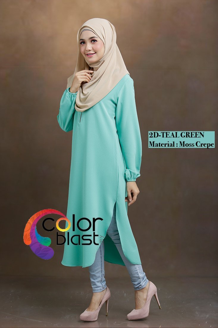 2D Teal Green
