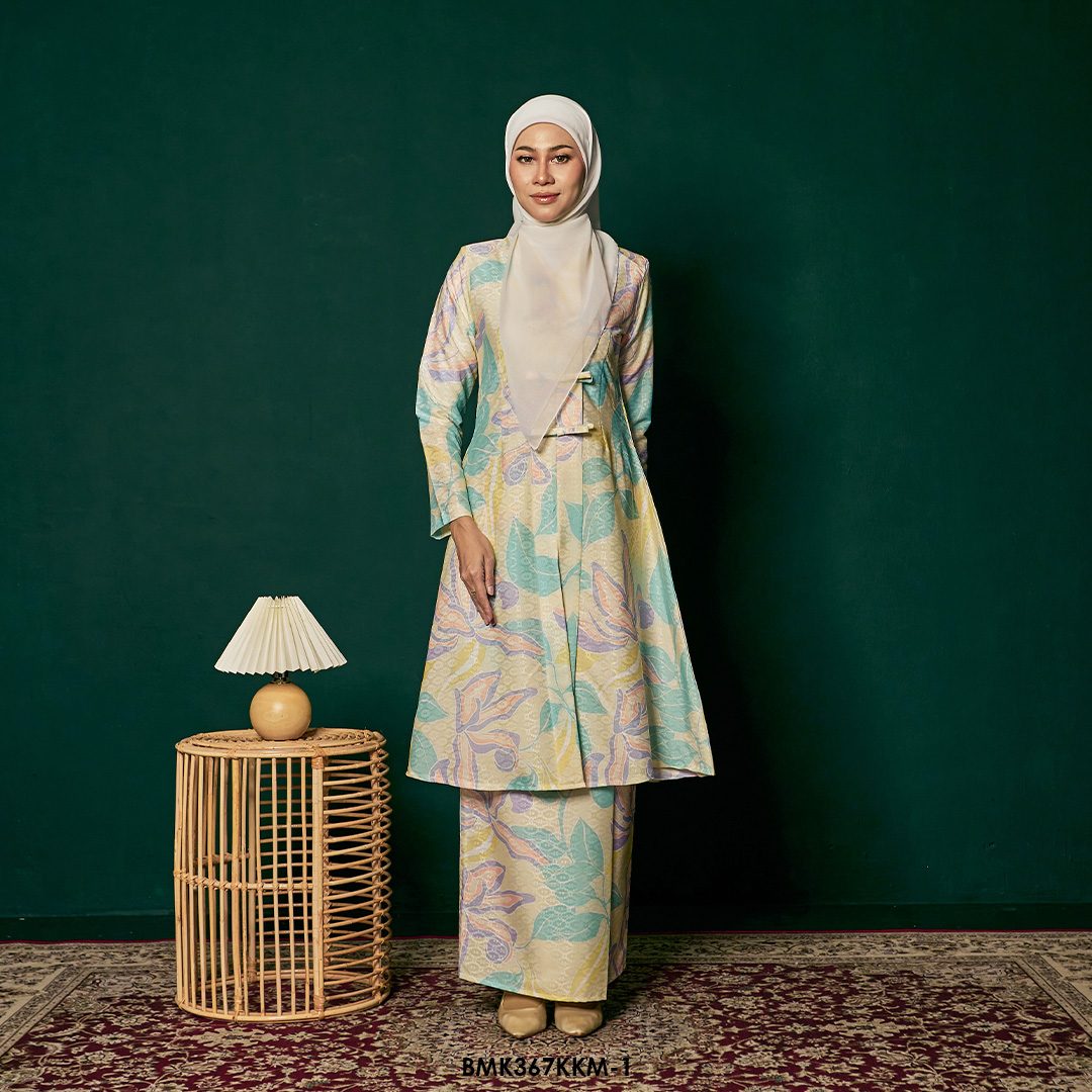 Kebarung Batiq Mia 3.0 Ribbon in Soft Yellow (BMK367KKM-1)