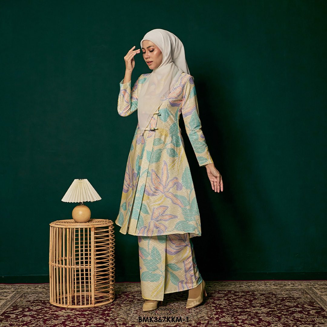 Kebarung Batiq Mia 3.0 Ribbon in Soft Yellow (BMK367KKM-1) - Image 4