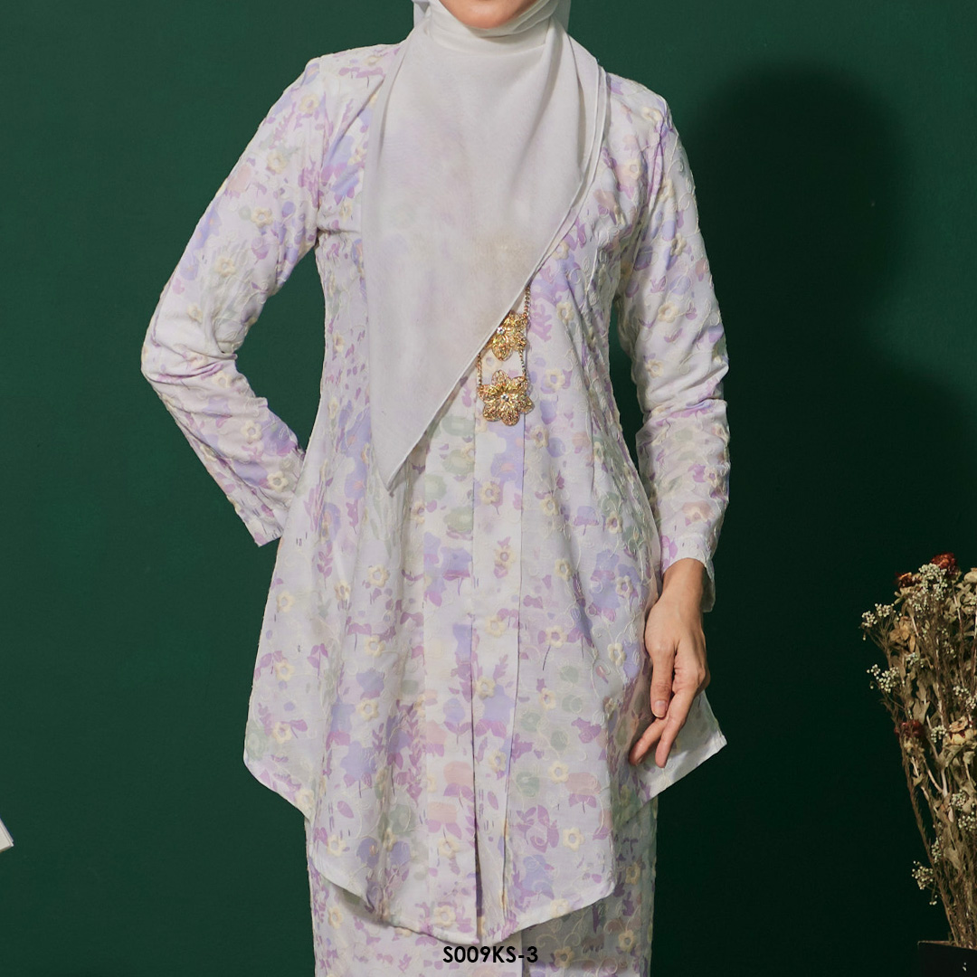 Kebaya Saloma in Soft Purple (S009KS-3) - Image 3