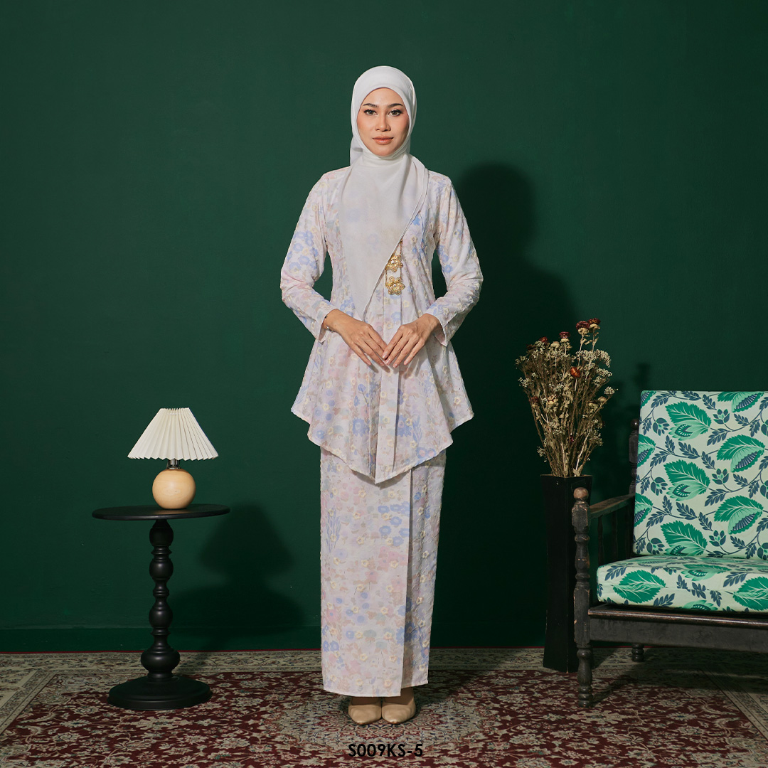 Kebaya Saloma in Blue (S009KS-5)