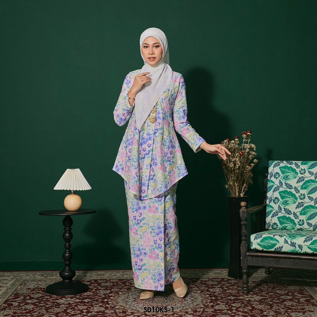Kebaya Saloma in Purple (S010KS-1) - Image 2