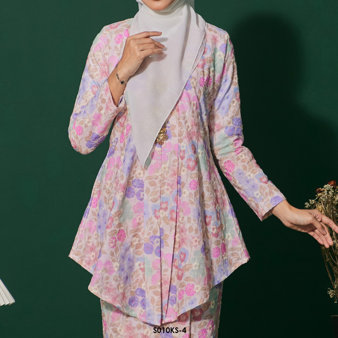 Kebaya Saloma in Pink (S010KS-4) - Image 3