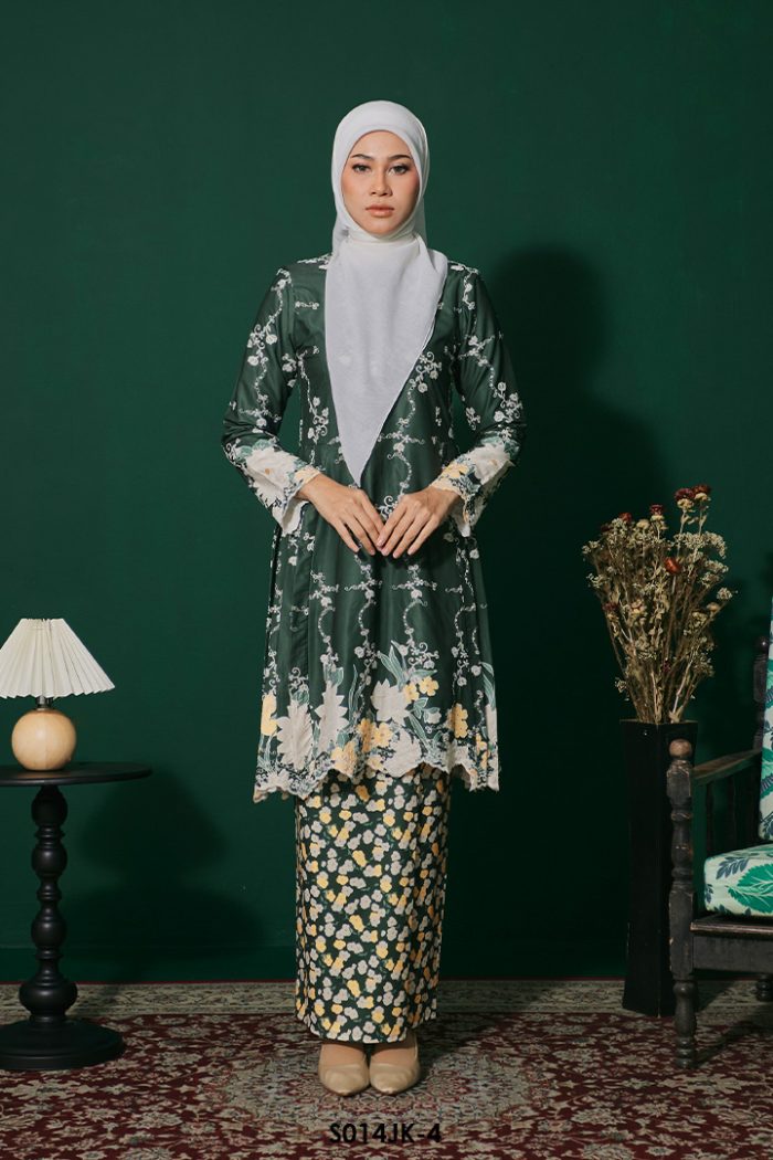 Juliana Kurung in Hunter Green (S014JK-4)