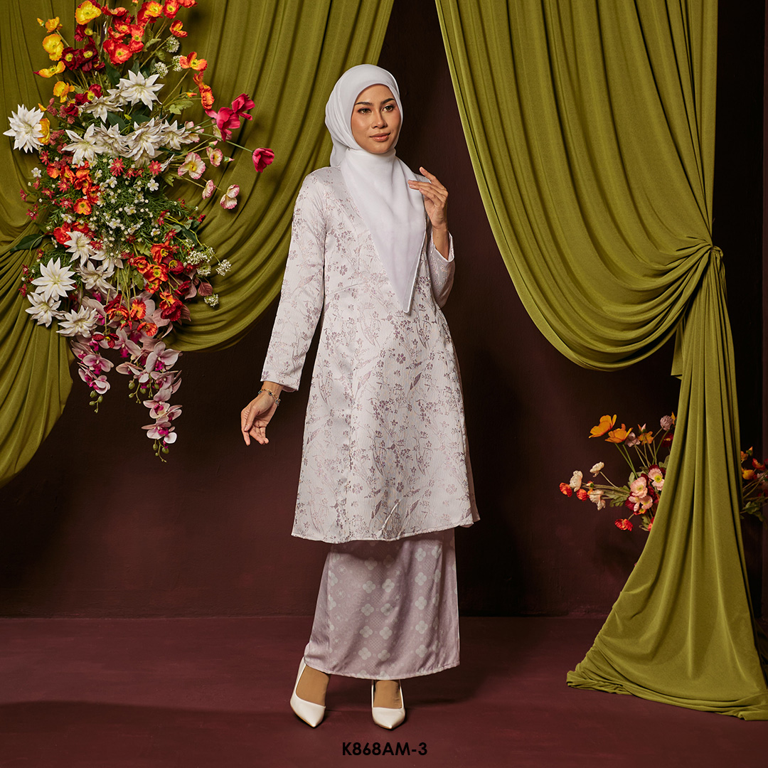 Ameera Kurung in Lilac (K868AM-3) - Image 2