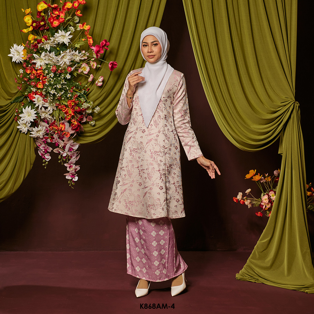 Ameera Kurung in Pink (K868AM-4) - Image 2