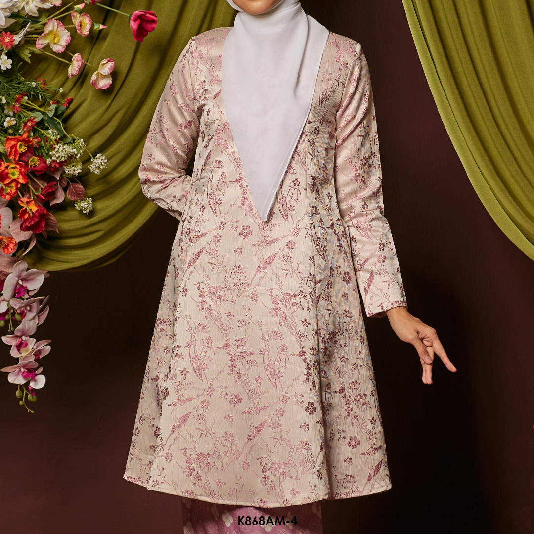 Ameera Kurung in Pink (K868AM-4) - Image 4