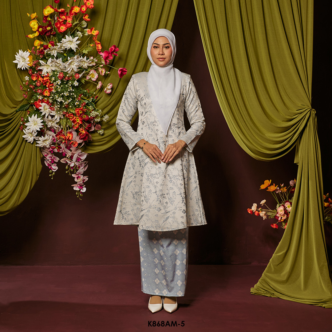 Ameera Kurung in Pastel Blue (K868AM-5)
