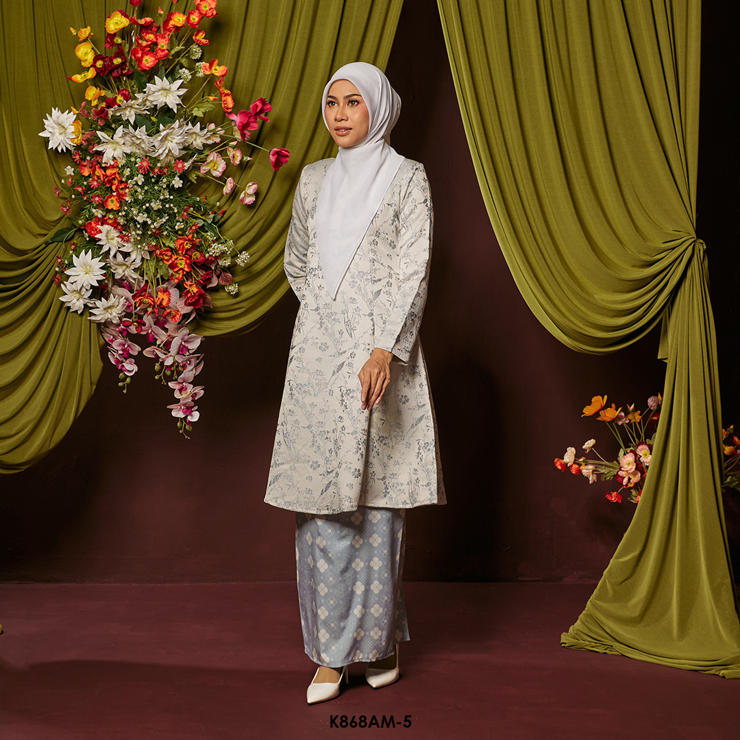 Ameera Kurung in Pastel Blue (K868AM-5) - Image 2