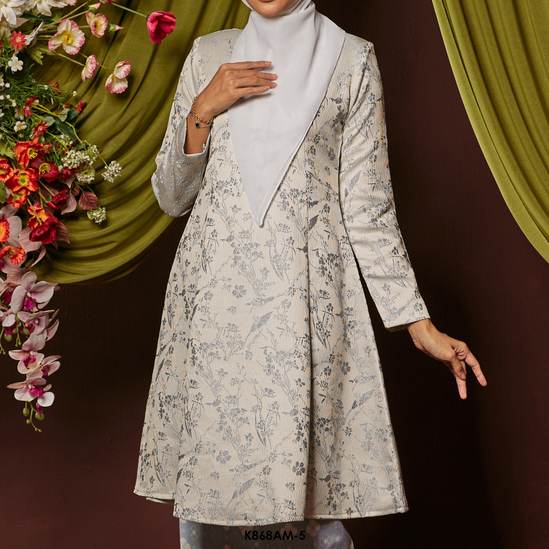 Ameera Kurung in Pastel Blue (K868AM-5) - Image 4