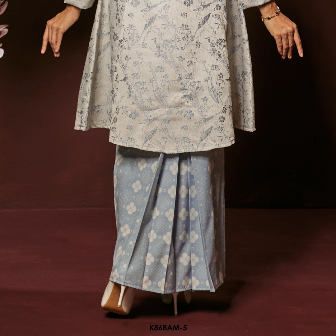 Ameera Kurung in Pastel Blue (K868AM-5) - Image 3