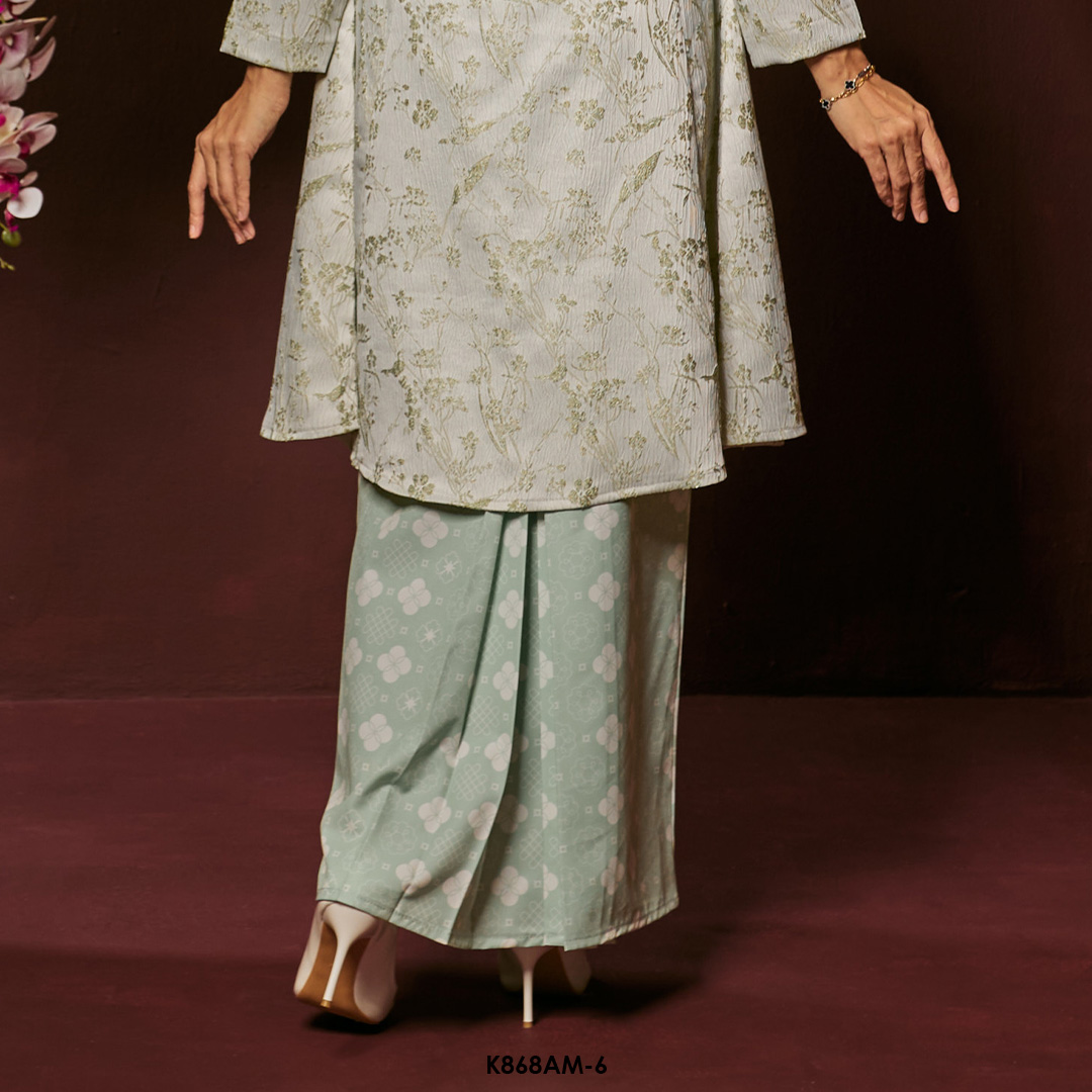 Ameera Kurung in Sage Green (K868AM-6) - Image 3