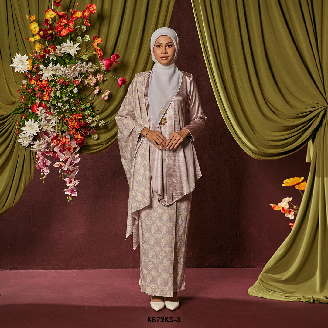 Kebaya Saloma With Shawl in Lilac (K872KS-3)