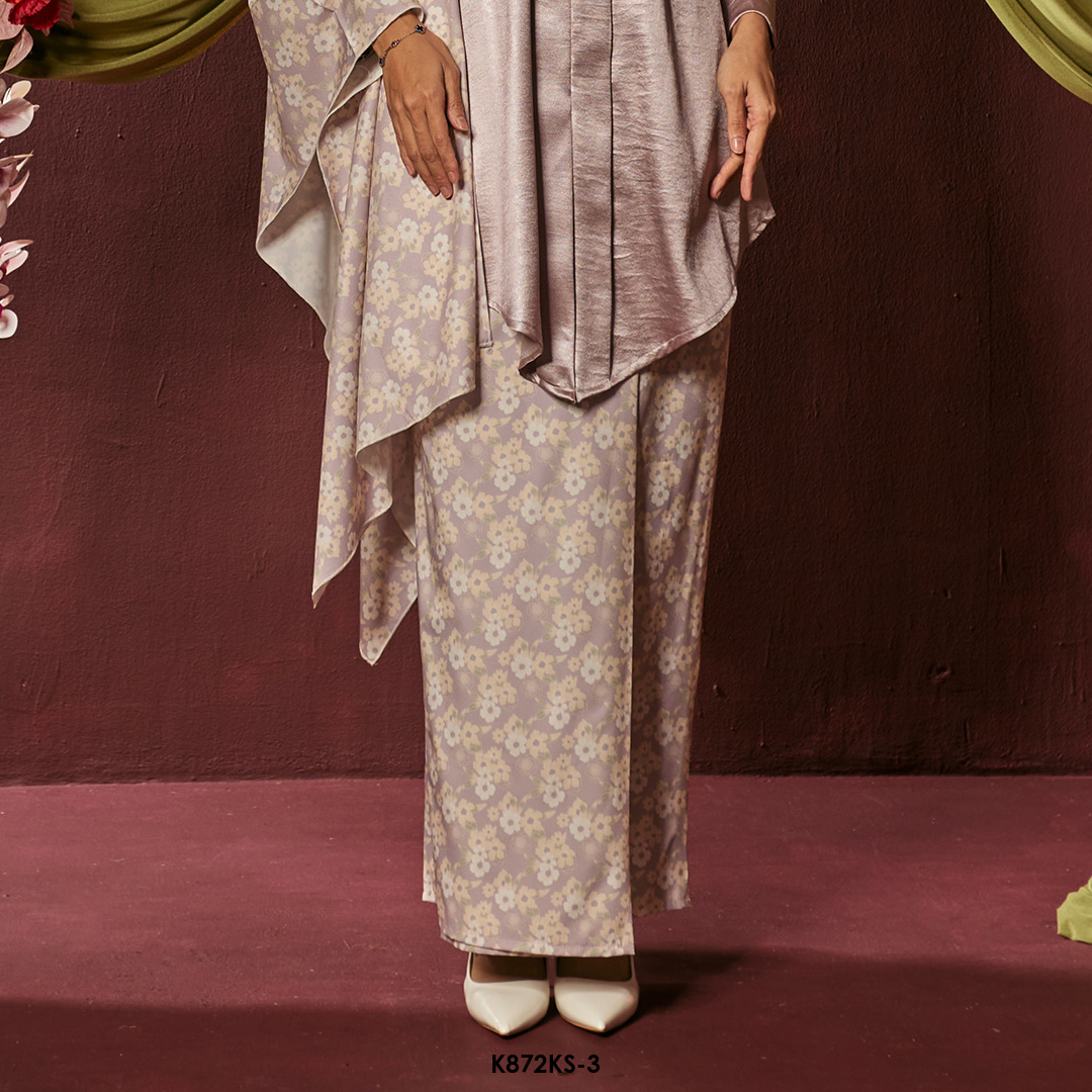 Kebaya Saloma With Shawl in Lilac (K872KS-3) - Image 3