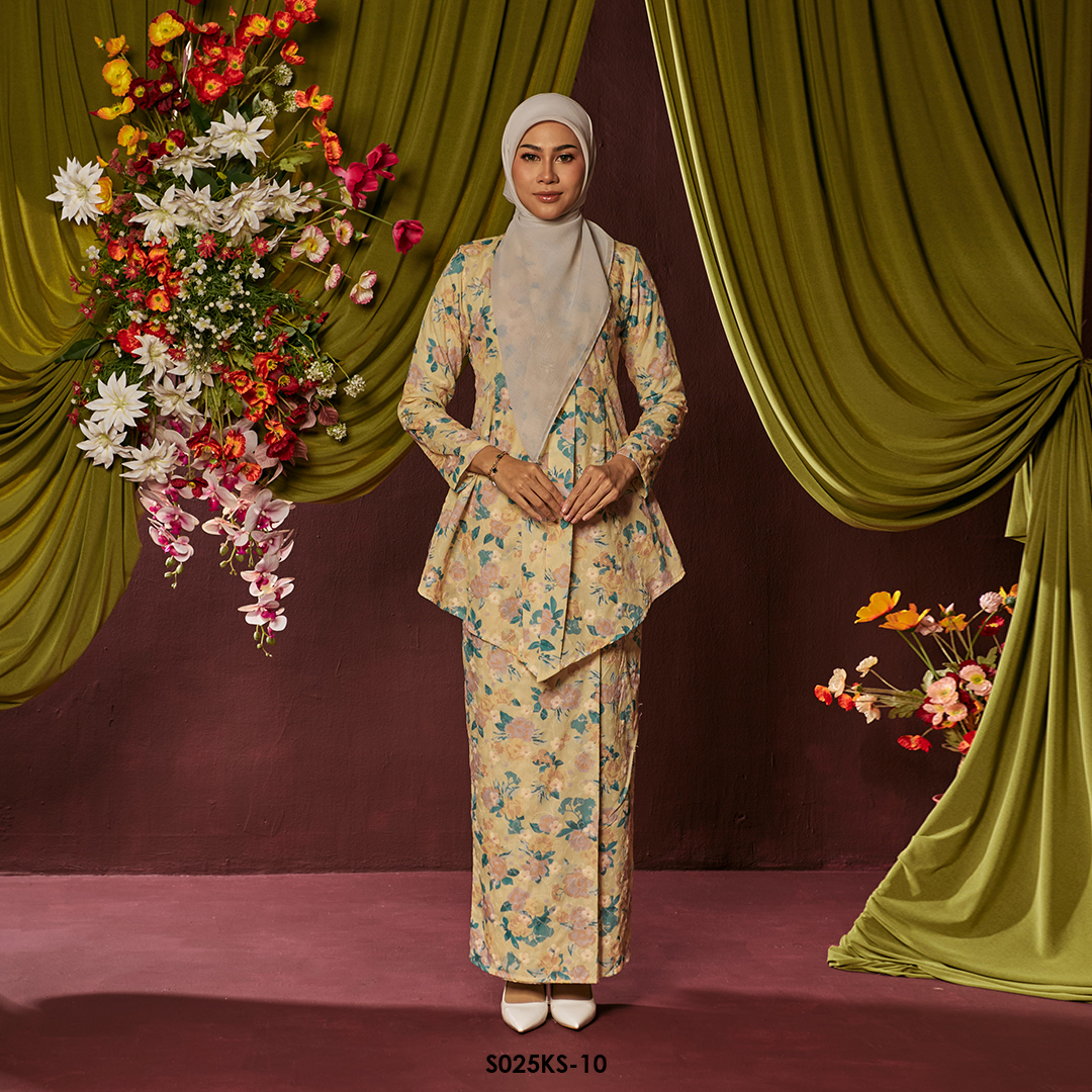 Kebaya Saloma in Butter Yellow (S025KS-10)
