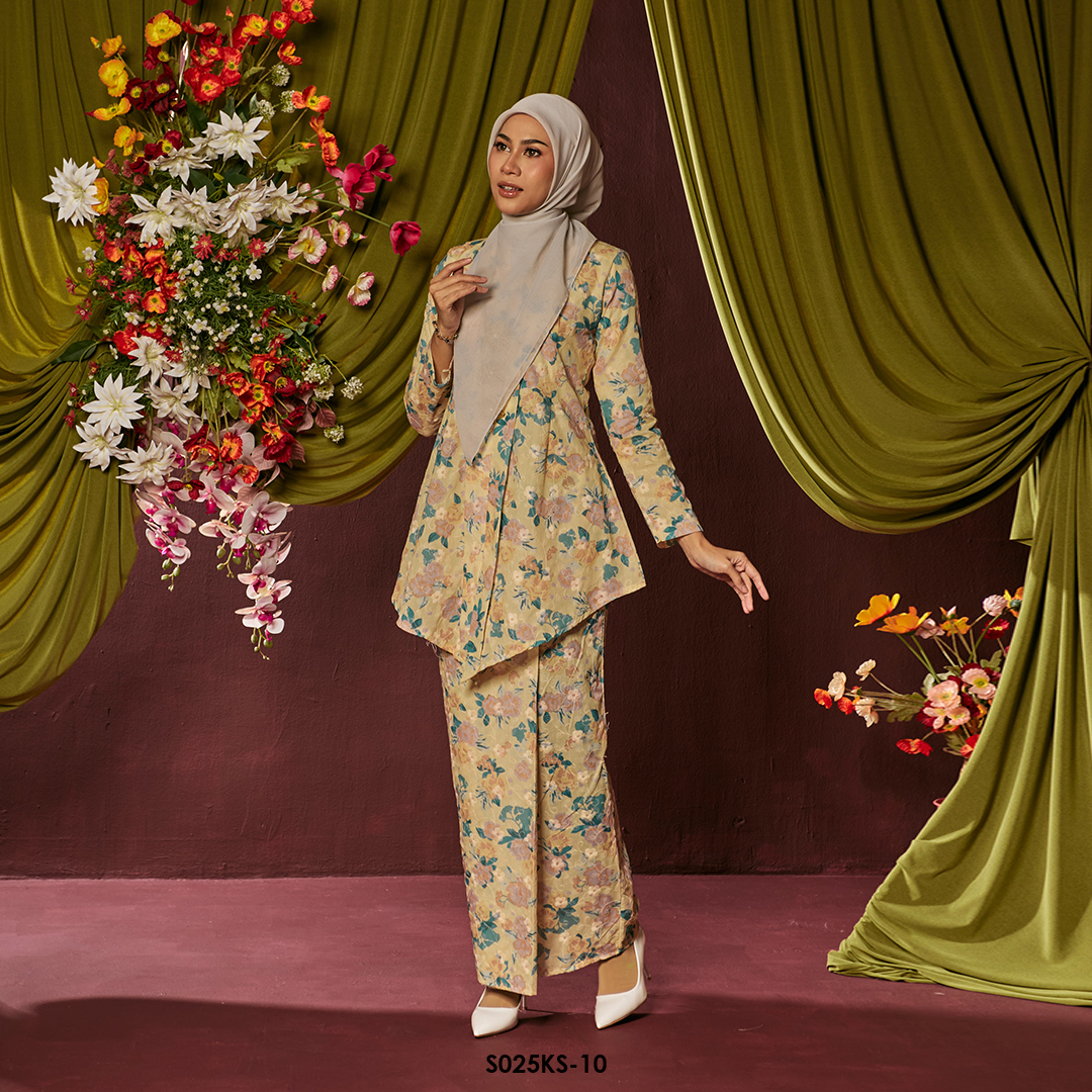 Kebaya Saloma in Butter Yellow (S025KS-10) - Image 2
