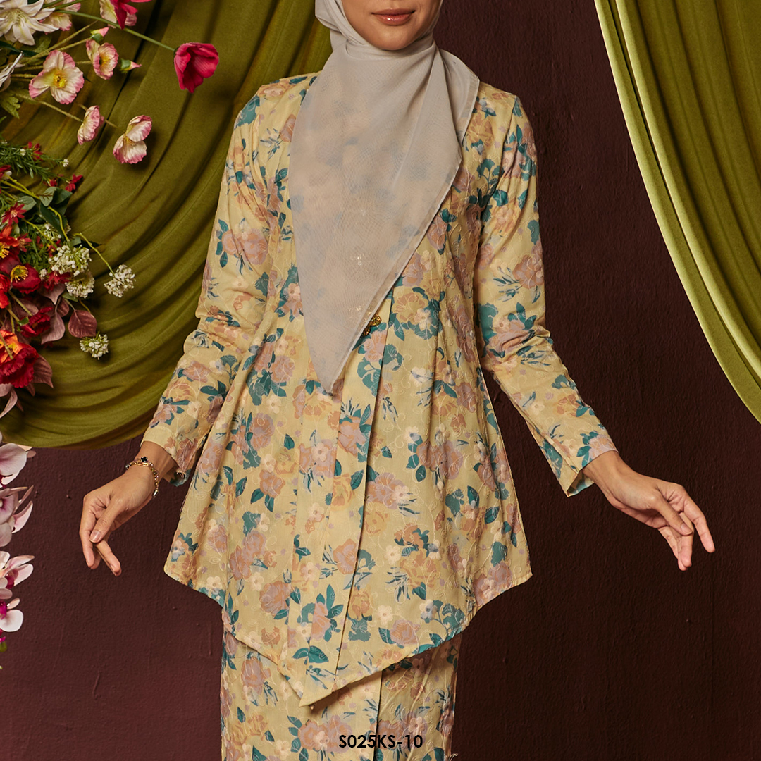 Kebaya Saloma in Butter Yellow (S025KS-10) - Image 3
