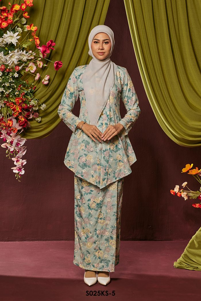 Kebaya Saloma in Pistachio (S025KS-5)