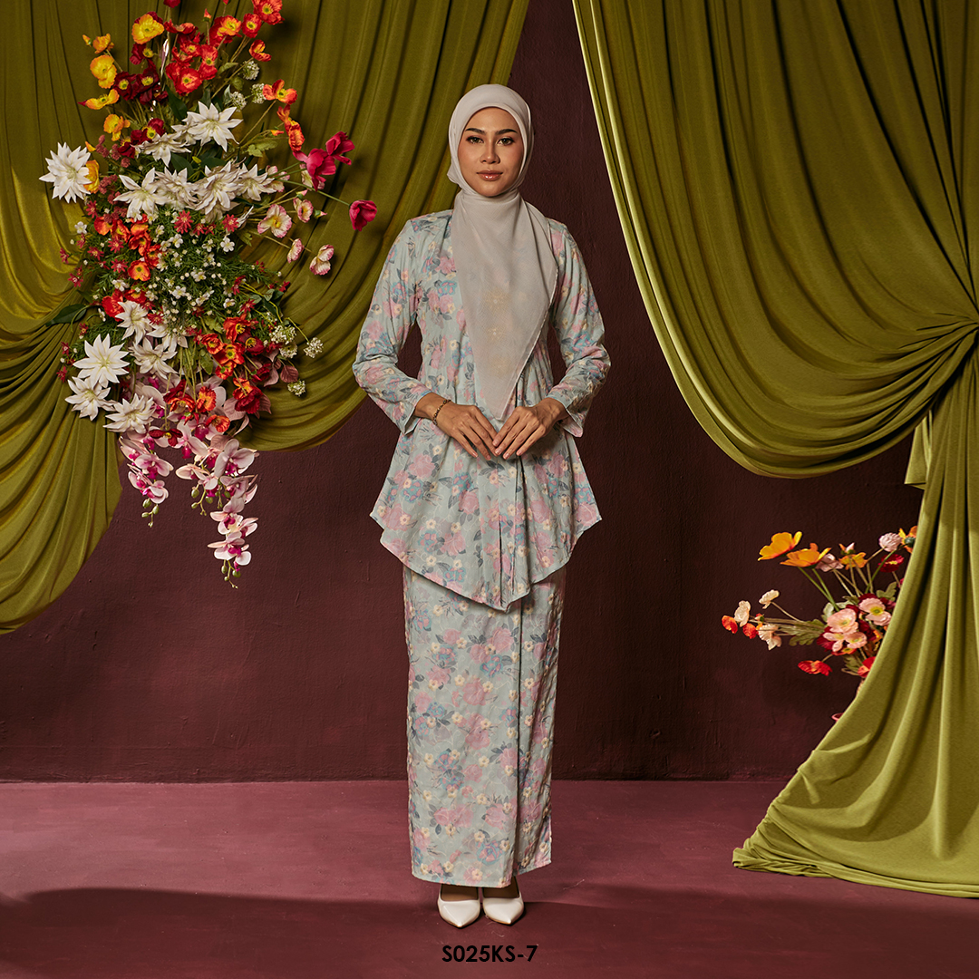 Kebaya Saloma in Sage Green (S025KS-7)
