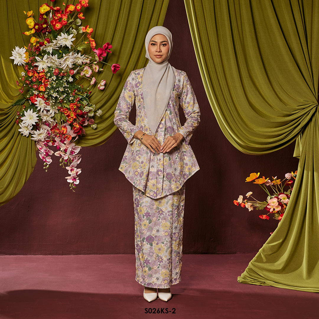 Kebaya Saloma in Dusty Purple (S026KS-2)