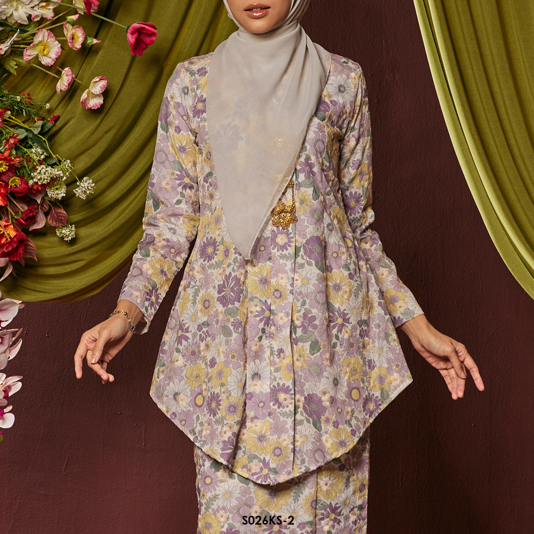 Kebaya Saloma in Dusty Purple (S026KS-2) - Image 3