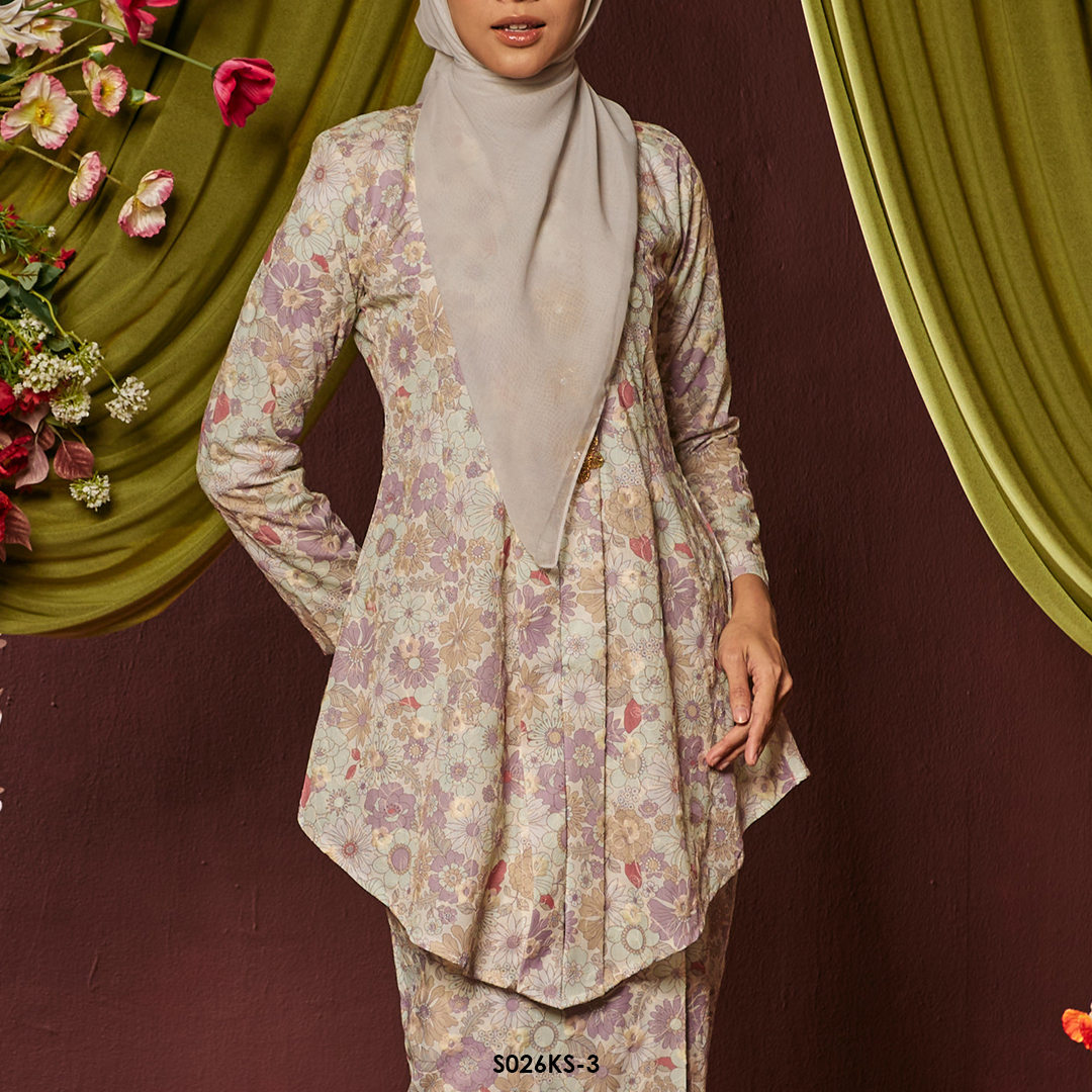 Kebaya Saloma in Mint Green (S026KS-3) - Image 3