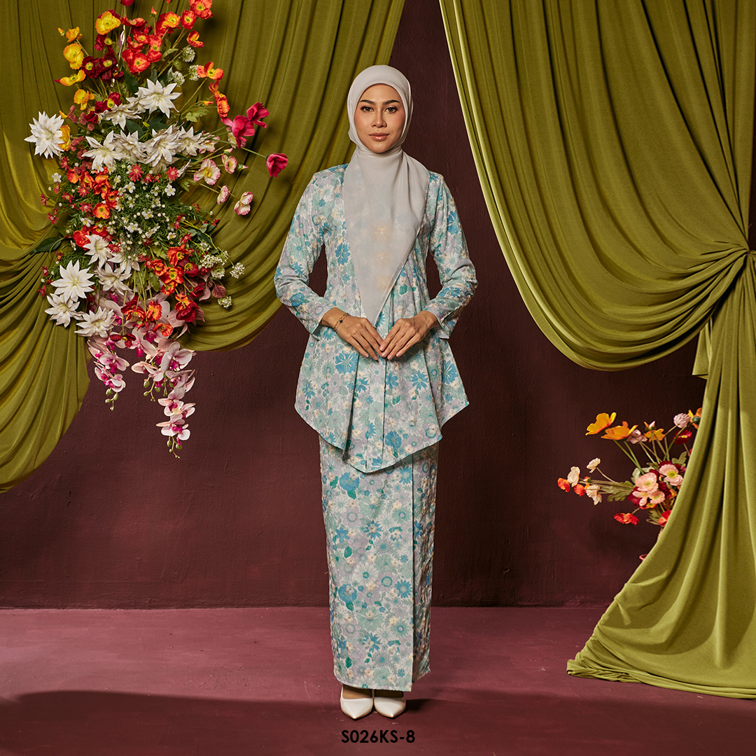 Kebaya Saloma in Sage Green (S026KS-8)
