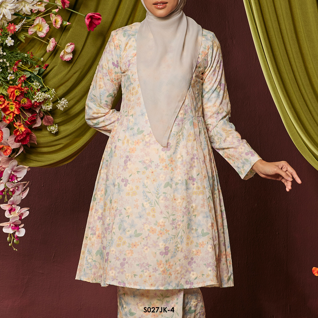 Juliana Kurung in Soft Yellow (S027JK-4) - Image 3