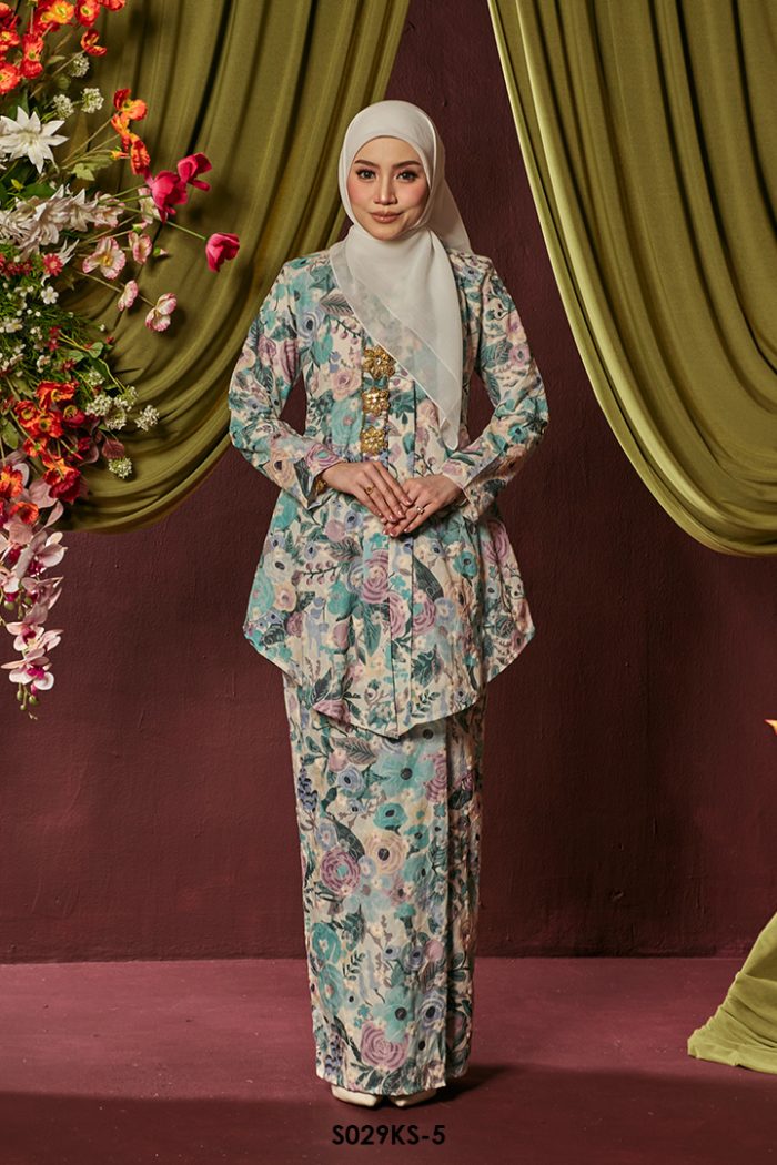 Kebaya Saloma in Mint (S029KS-5)