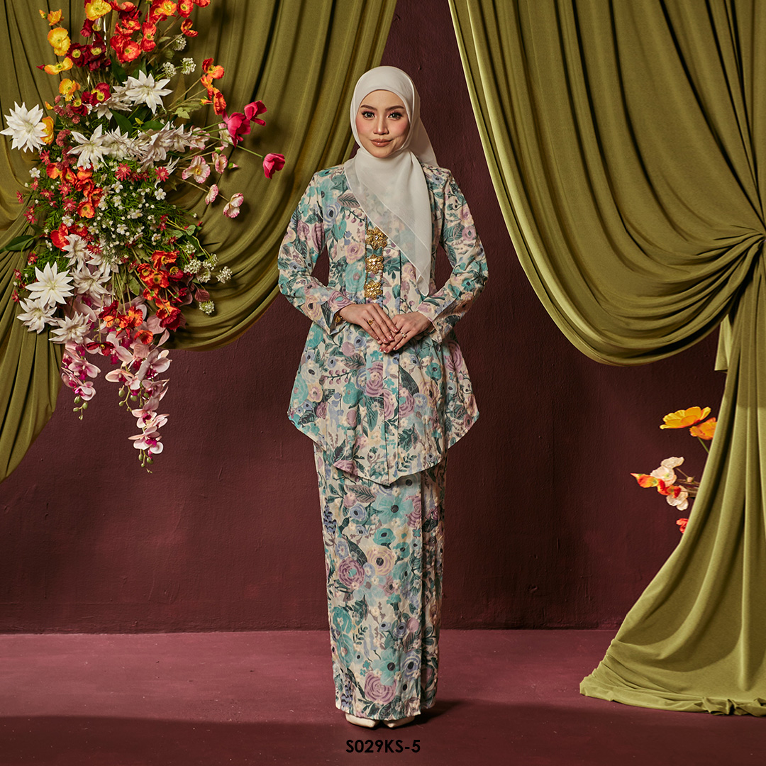 Kebaya Saloma in Mint (S029KS-5)