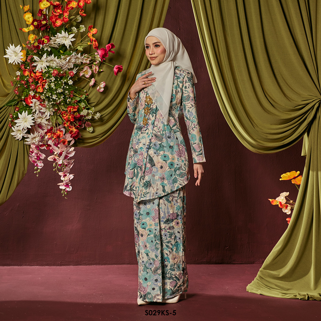 Kebaya Saloma in Mint (S029KS-5) - Image 2
