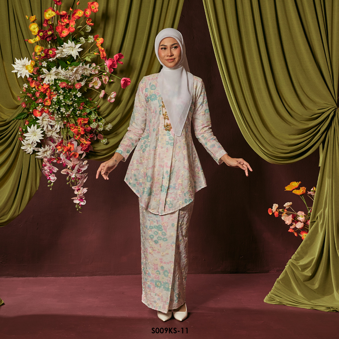 Kebaya Saloma in Pink (S009KS-11) - Image 2