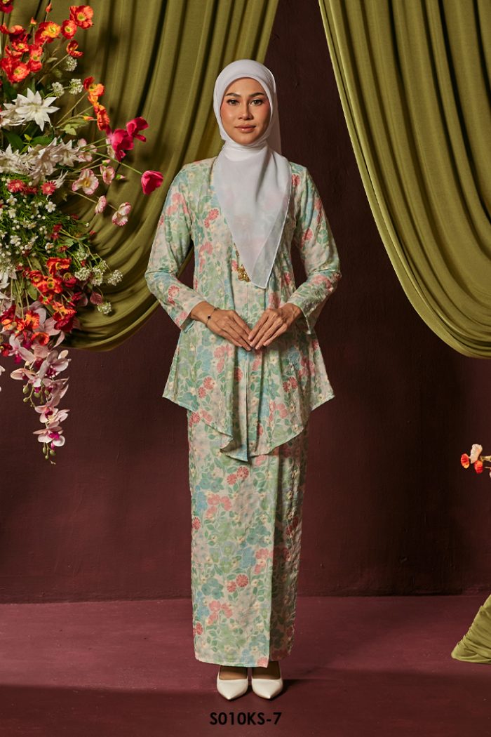 Kebaya Saloma in Sage Green (S010KS-7)