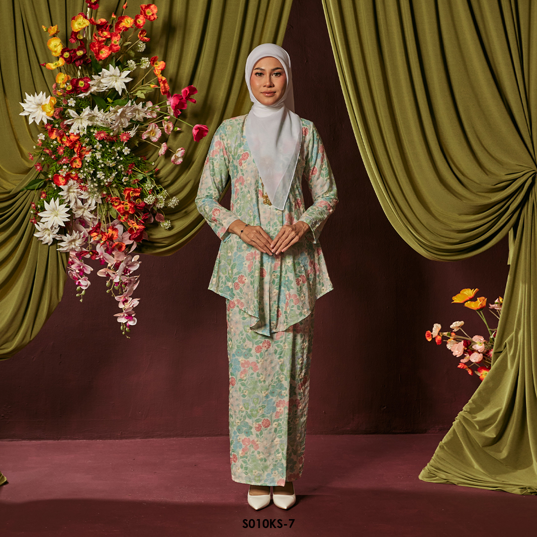 Kebaya Saloma in Sage Green (S010KS-7)