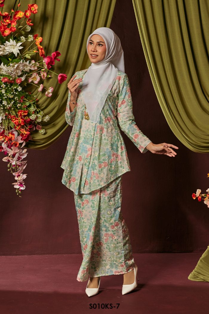 Kebaya Saloma in Sage Green (S010KS-7)