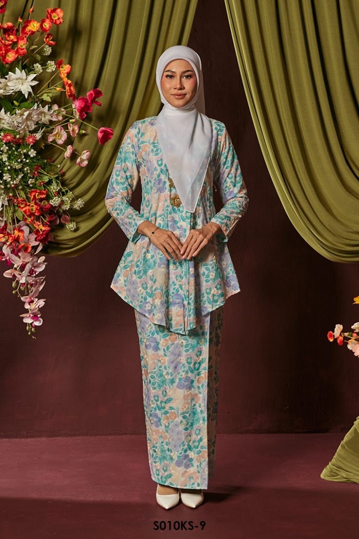 Kebaya Saloma in Jade Green (S010KS-9)