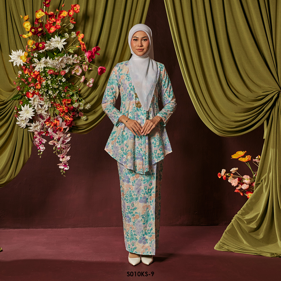 Kebaya Saloma in Jade Green (S010KS-9)