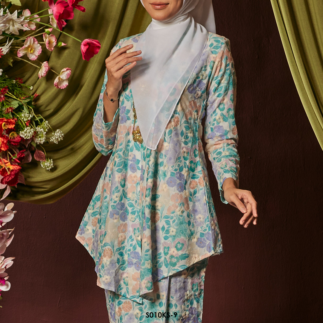 Kebaya Saloma in Jade Green (S010KS-9) - Image 3