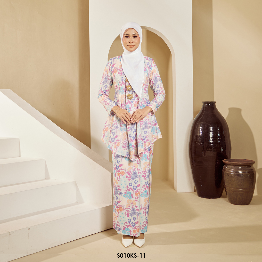 Kebaya Saloma in Shocking Pink (S010KS-11)