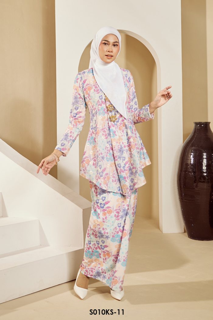 Kebaya Saloma in Shocking Pink (S010KS-11)