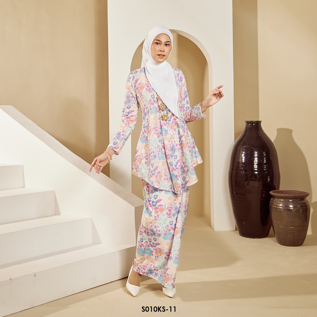 Kebaya Saloma in Shocking Pink (S010KS-11) - Image 2