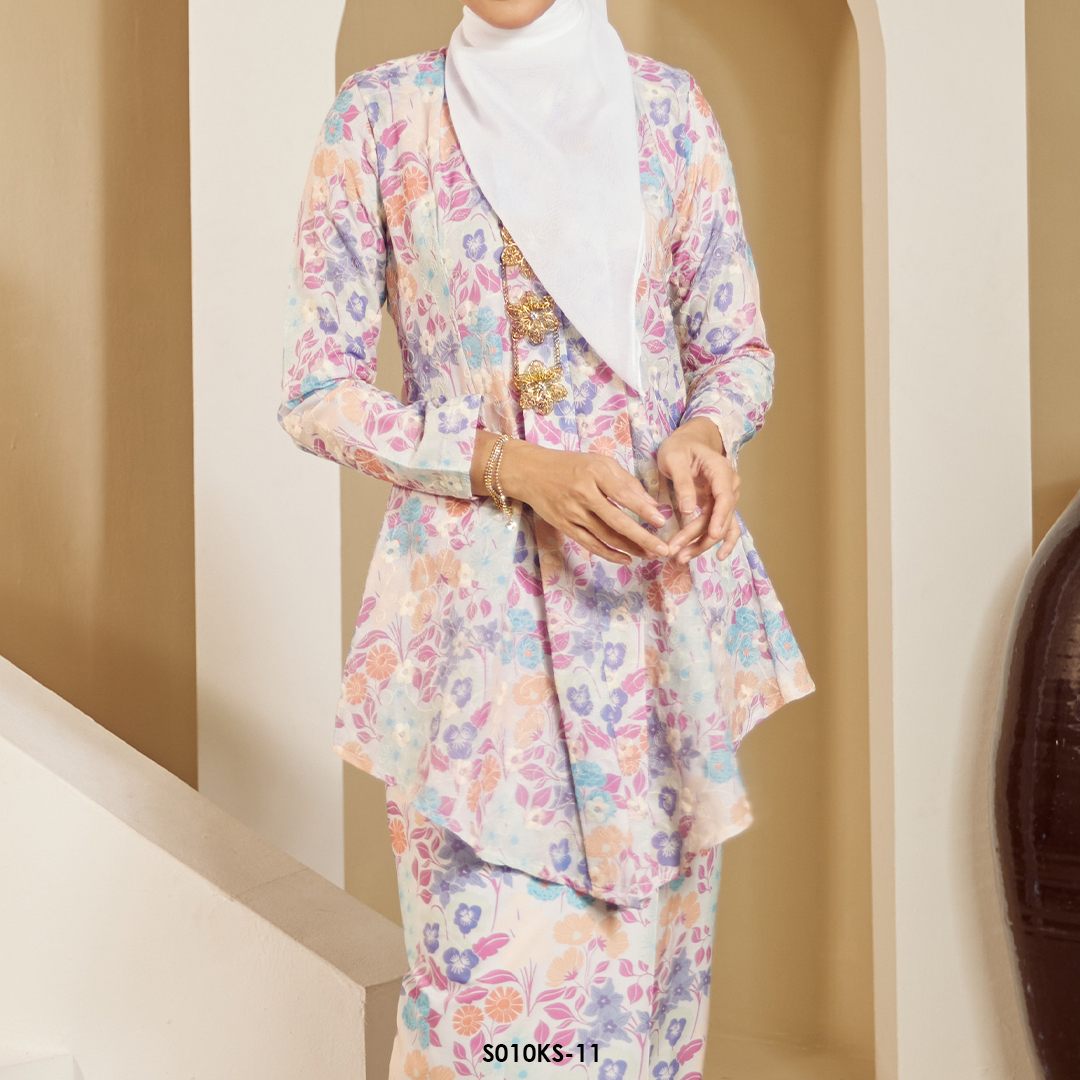 Kebaya Saloma in Shocking Pink (S010KS-11) - Image 3