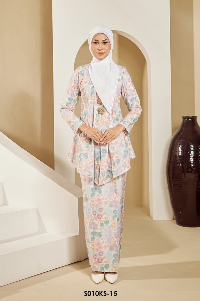 Kebaya Saloma in Mint Green (S010KS-15)
