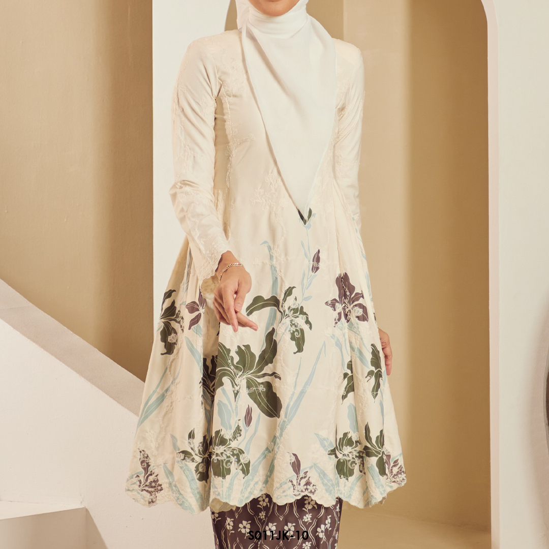 Juliana Kurung in Brown (S011JK-10) - Image 4