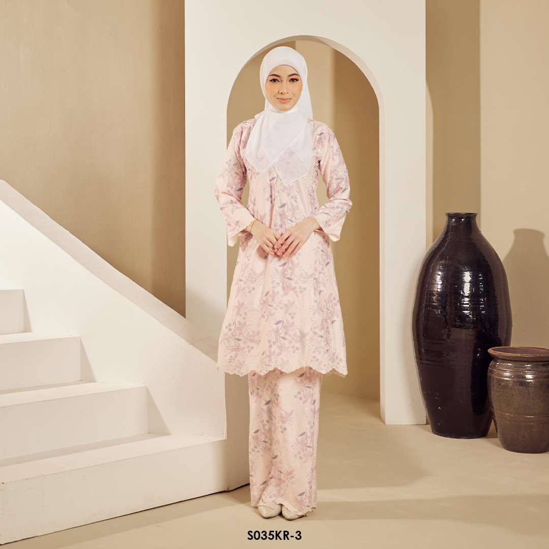 Riau Kurung in Classic Rose Pink (S035KR-3)