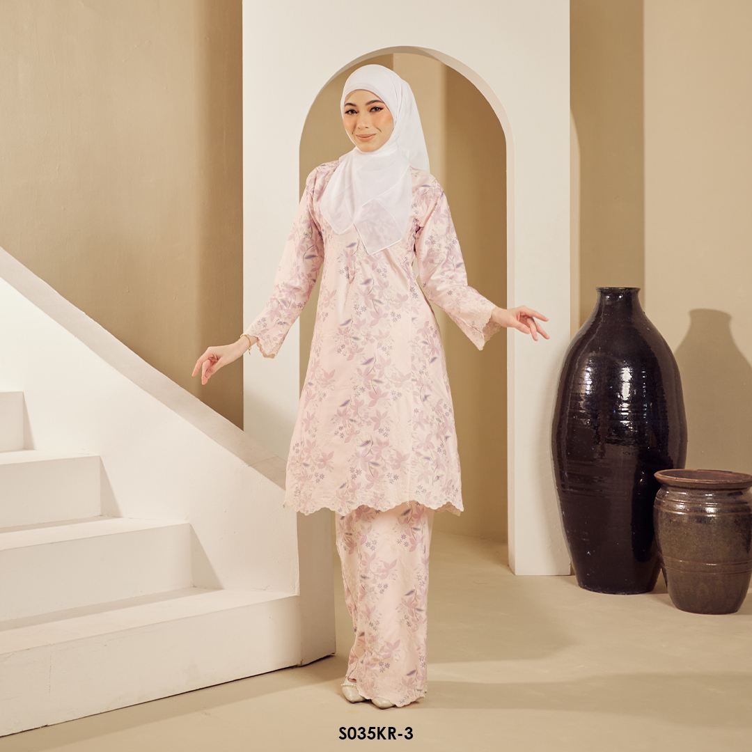 Riau Kurung in Classic Rose Pink (S035KR-3) - Image 2