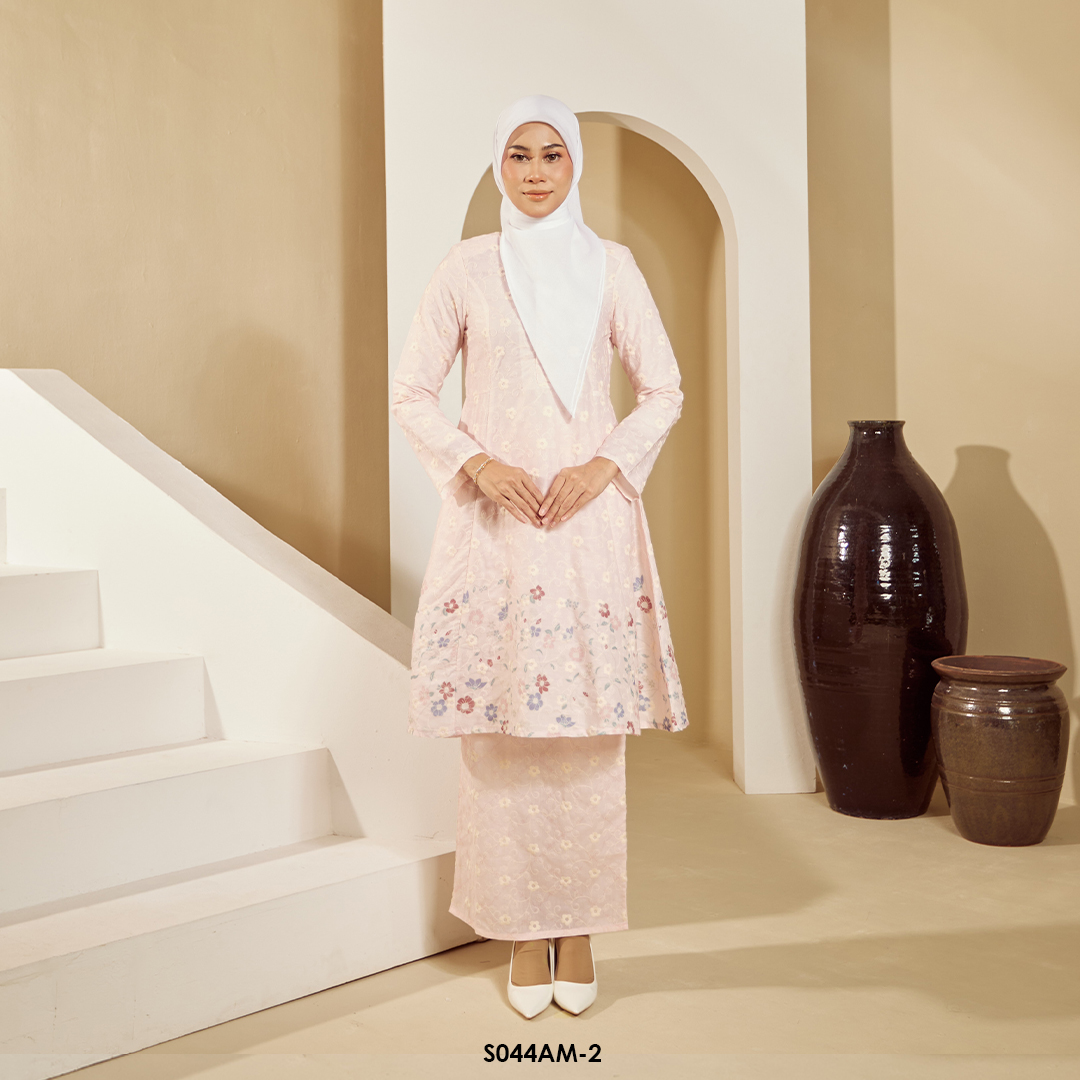 Ameera Kurung in Pink (S044AM-2)