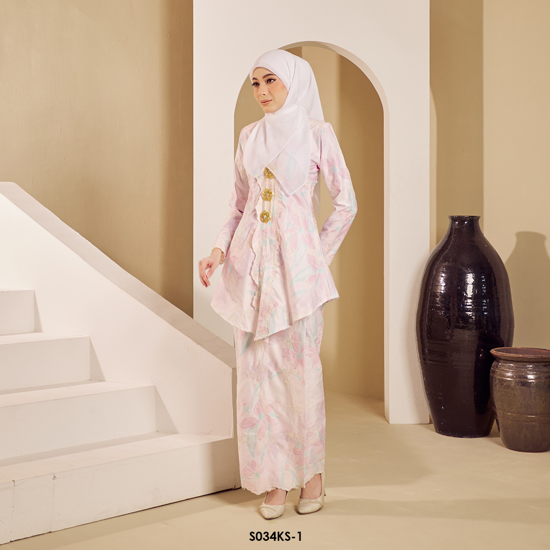Kebaya Saloma in Light Lilac (S034KS-1) - Image 2
