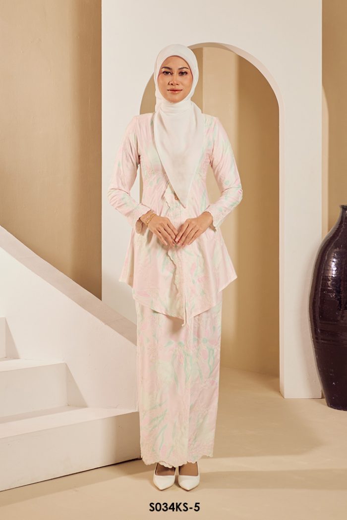 Kebaya Saloma in Pink Pearl (S034KS-5)