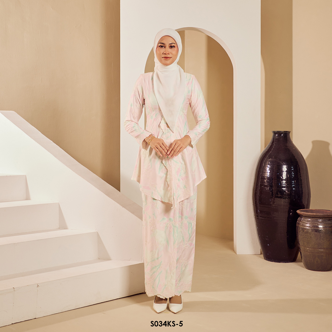 Kebaya Saloma in Pink Pearl (S034KS-5)